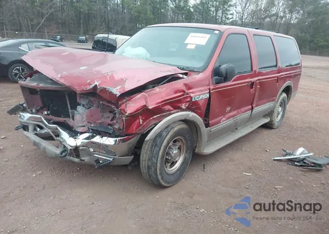 2002 Ford Excursion Limited z USA, uszkodzony, nr VIN 1FMNU42LX2EB16459